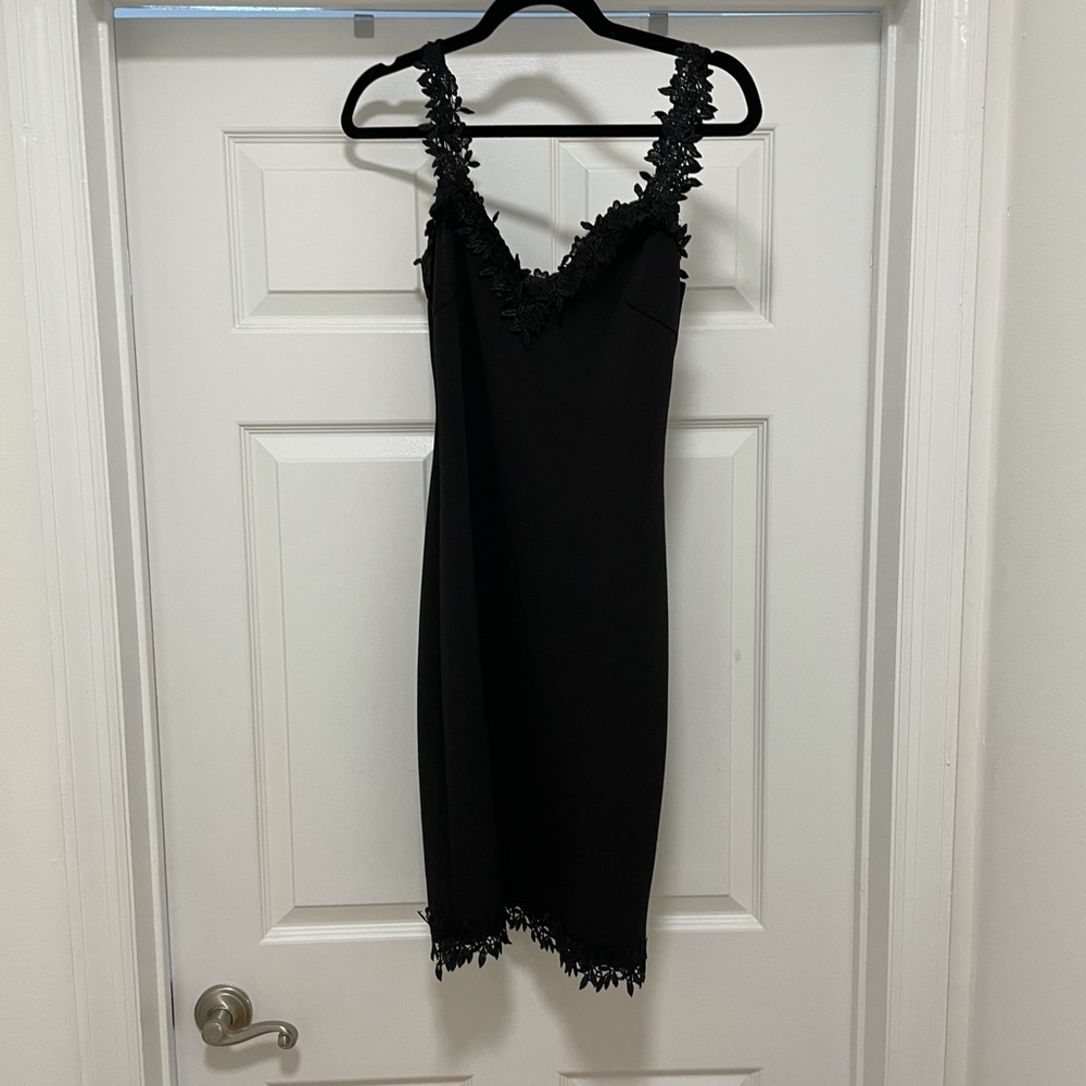 Women’s midi black dress